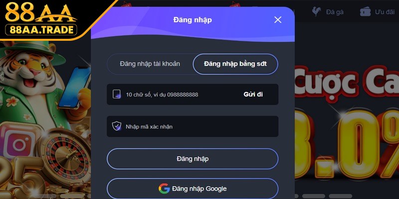 Đăng nhập 88AA để đảm bảo phiên chơi game luôn luôn an toàn