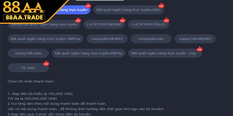 Luôn nhập mã OTP trước khi xác nhận gửi tiền vào ví cược